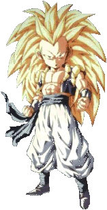 GOTEN Y TRUNKS FORMANDO A GOTENKS